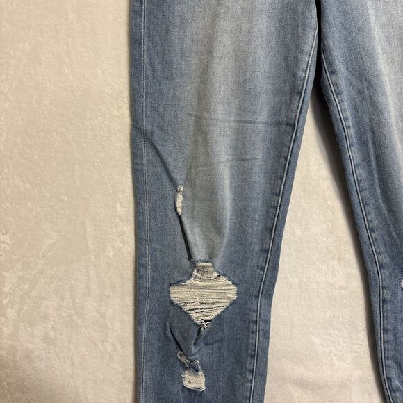 FRAME Jeans Size 27 Le Nouveau Straight Stiletto Hem Jeans Denim Distressed - Picture 2 of 16